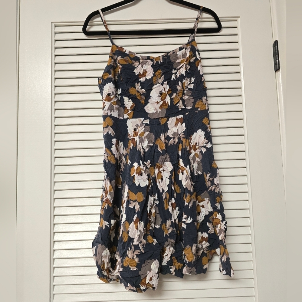 Old Navy - Floral Dress With Spaghetti Straps & Zipper Back
